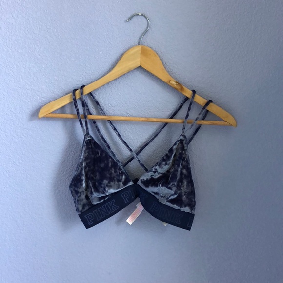 PINK Victoria's Secret Other - PINK/VS blue velvet bralette
